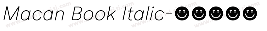 Macan Book Italic字体转换